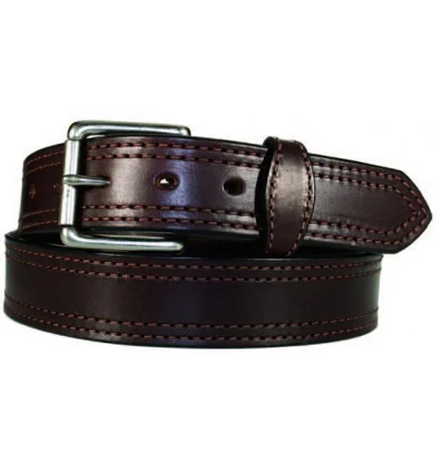 GINGERICH TOPEKA DOUBLE STITCHED WORK BELT DARK BROWN 8018-36