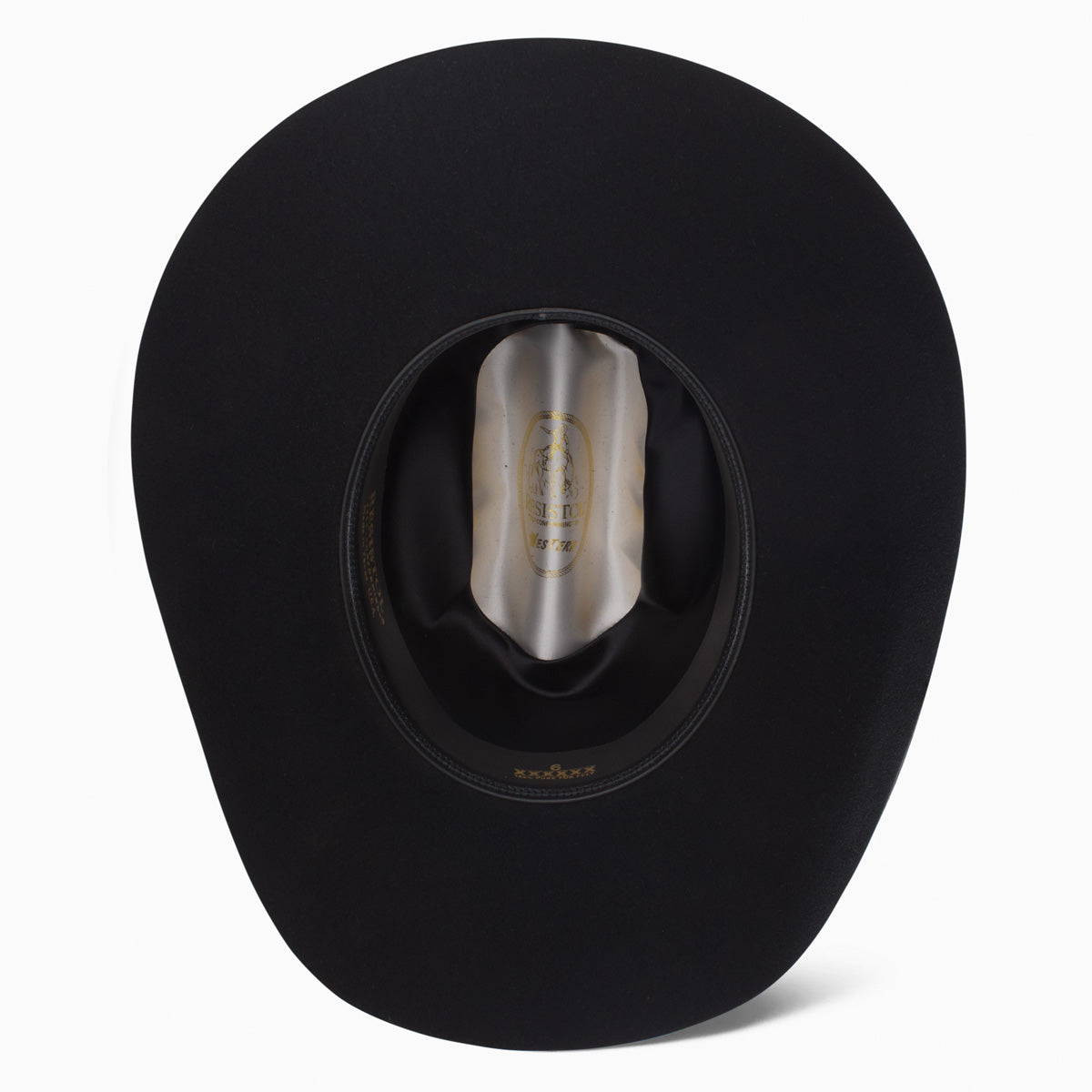 RESISTOL 6X MIDNIGHT COWBOY HAT BLACK RFMDNT-094207