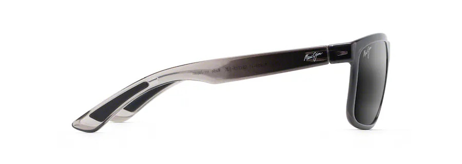 MAUI JIM HUELO POLARIZED RECTANGULAR SUNGLASSES GREY MJ0449S-001