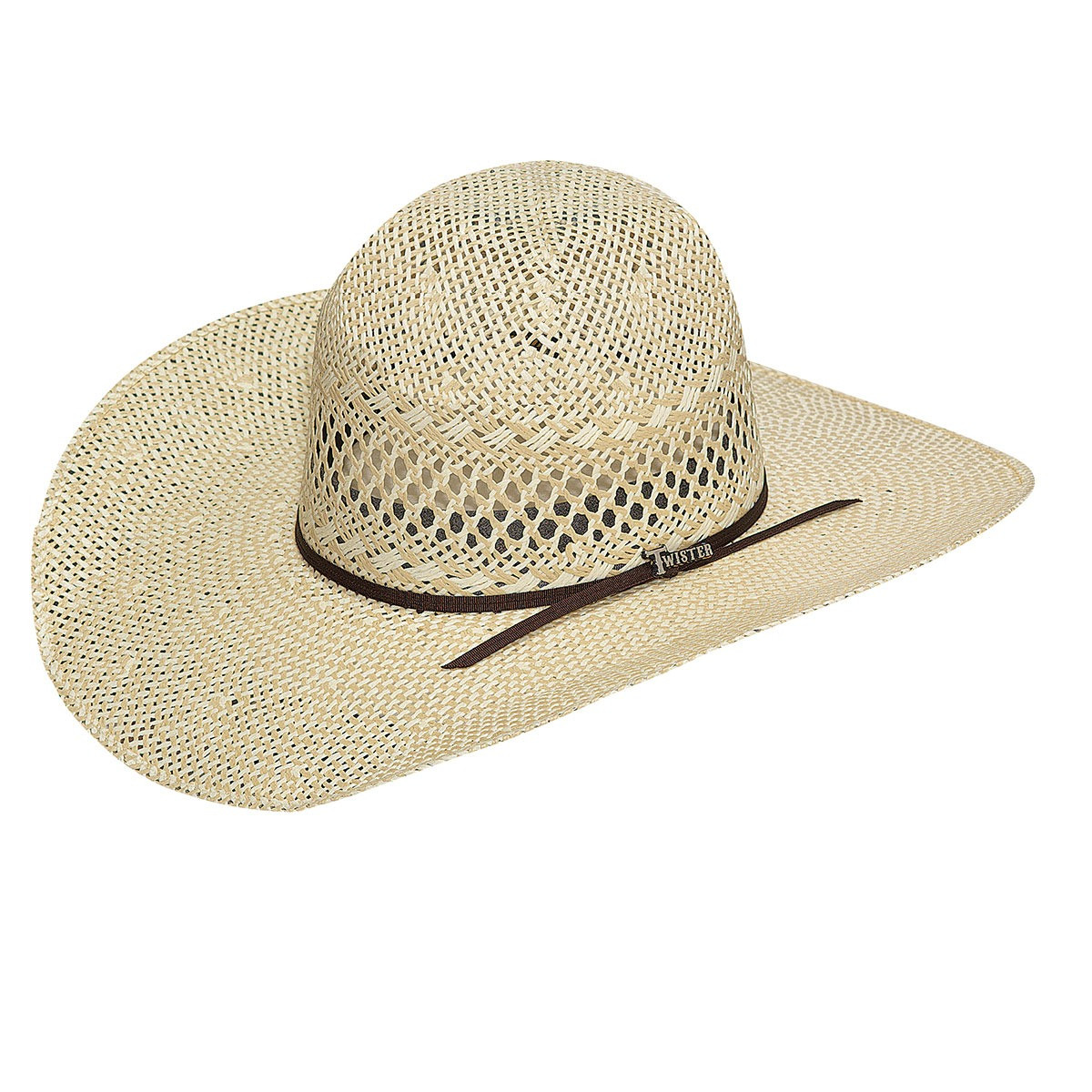 M&F TWISTER OPEN FLAT TWISTED WEAVE STRAW HAT T71618
