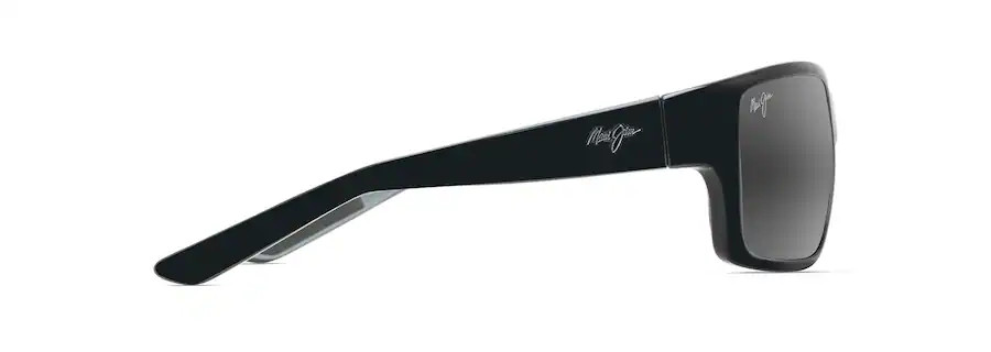 MAUI JIM MANGROVES POLARIZED WRAP SUNGLASSES GREY/BLACK 604-02