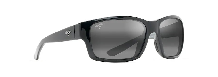 MAUI JIM MANGROVES POLARIZED WRAP SUNGLASSES GREY/BLACK 604-02