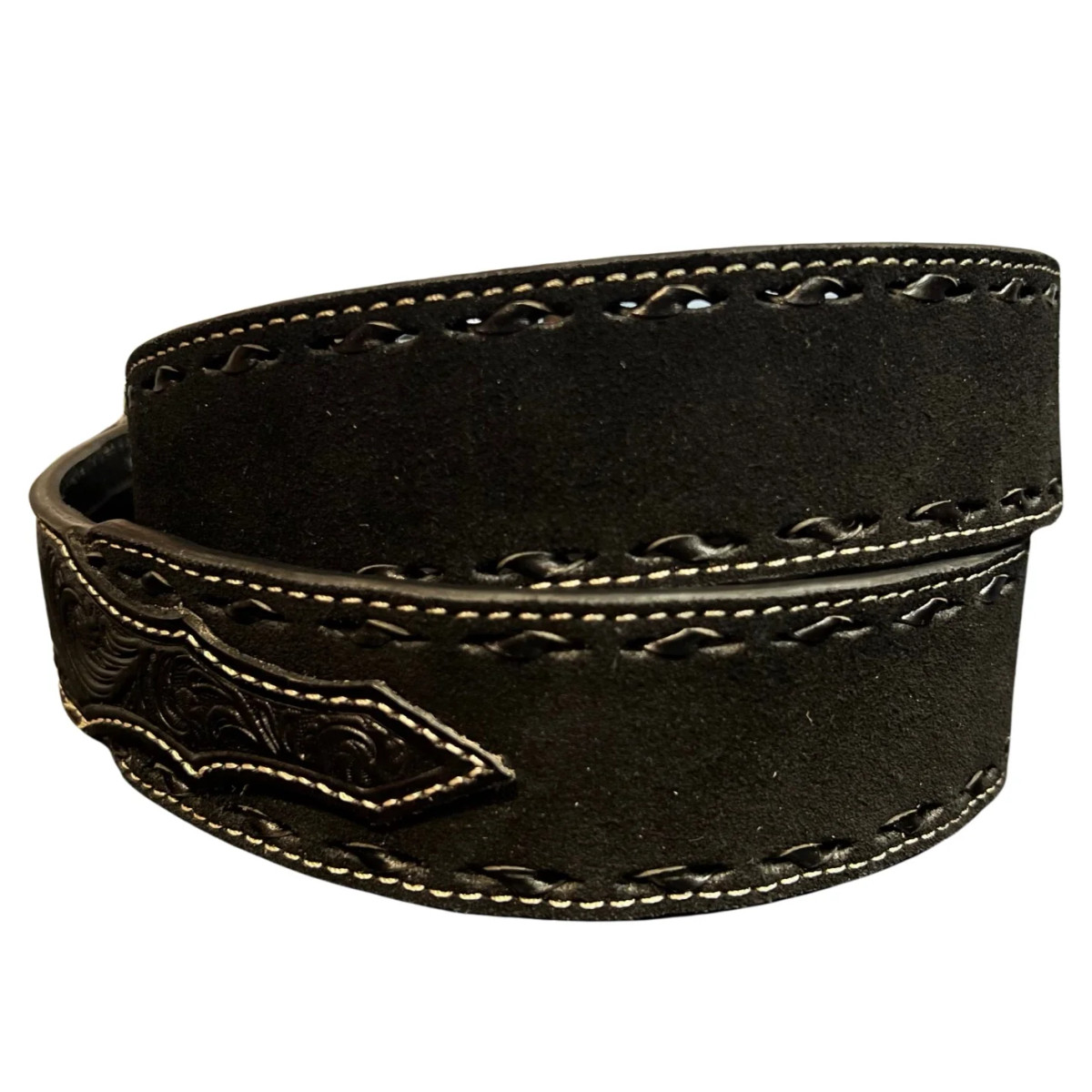 M&F NOCONA ROUGH BILLET BELT BLACK N210000301