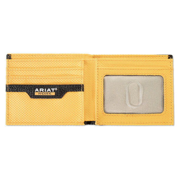 M&F ARIAT RODEO WORK BORN 4 THIS USA FACE BI-FOLD WALLET A3401601