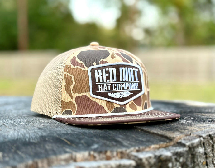 RED DIRT YOUTH OLD SKOOL CAP DUCK CAMO/TAN RDHCY-55