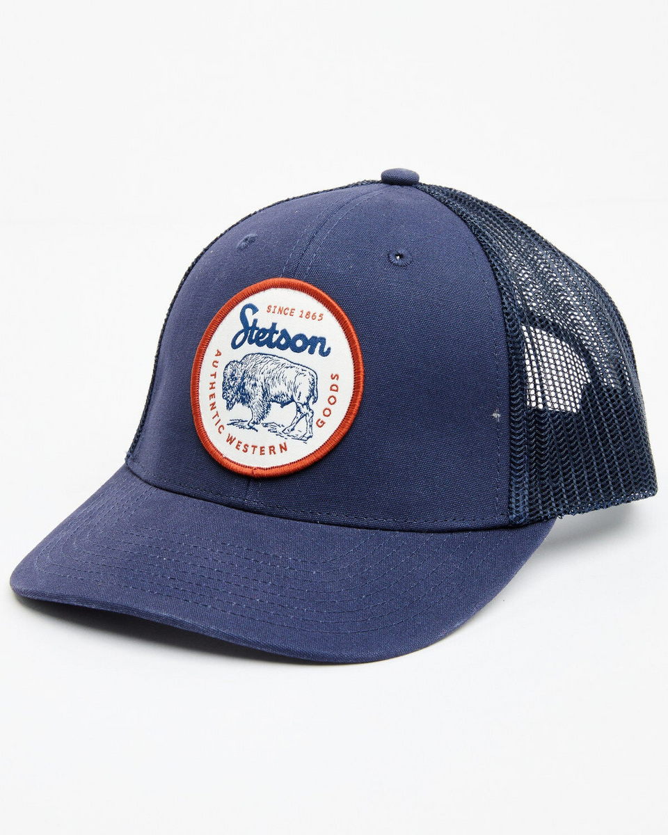 STETSON WESTERN GOODS BISON PATCH SNAPBACK CAP 07-077-0102-0108