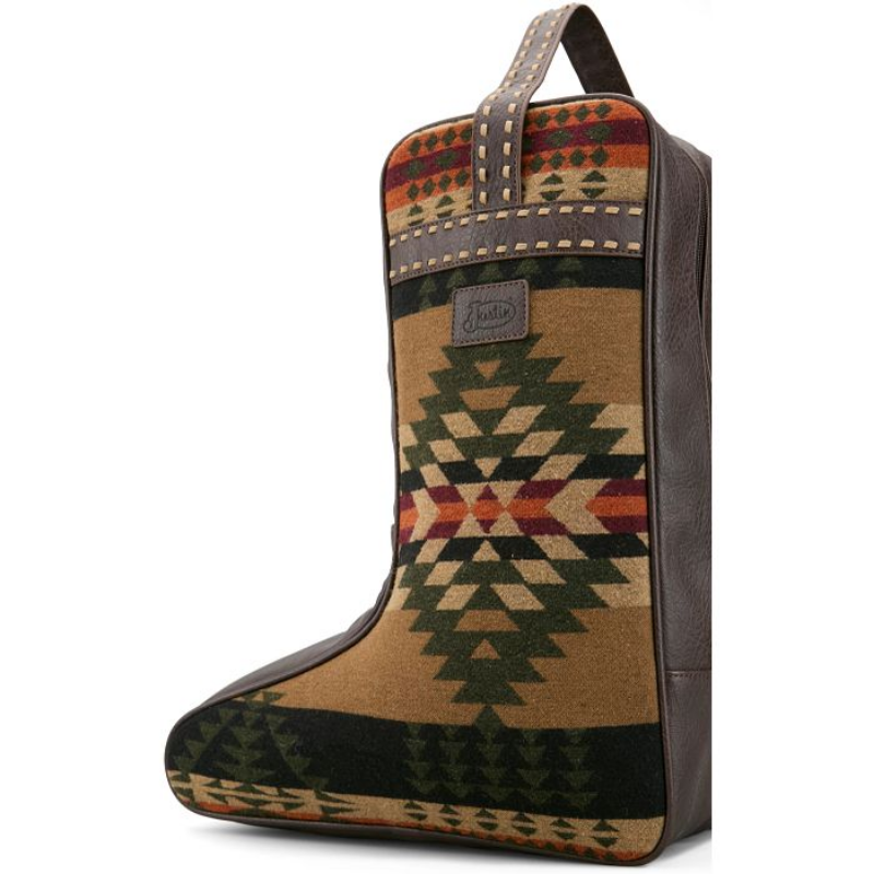 JUSTIN AZTEC BOOT TRAVEL BAG BROWN/MULTICOLOR 2520775472B