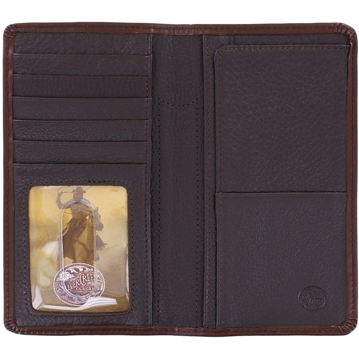 BRIGHTON SOUTHERN DESPERADO CROC CHECKBOOK WALLET E80524