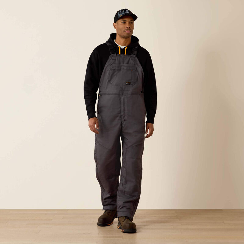 ARIAT MENS REBAR DURACANVAS STRETCH INSULATED BIB 10036680
