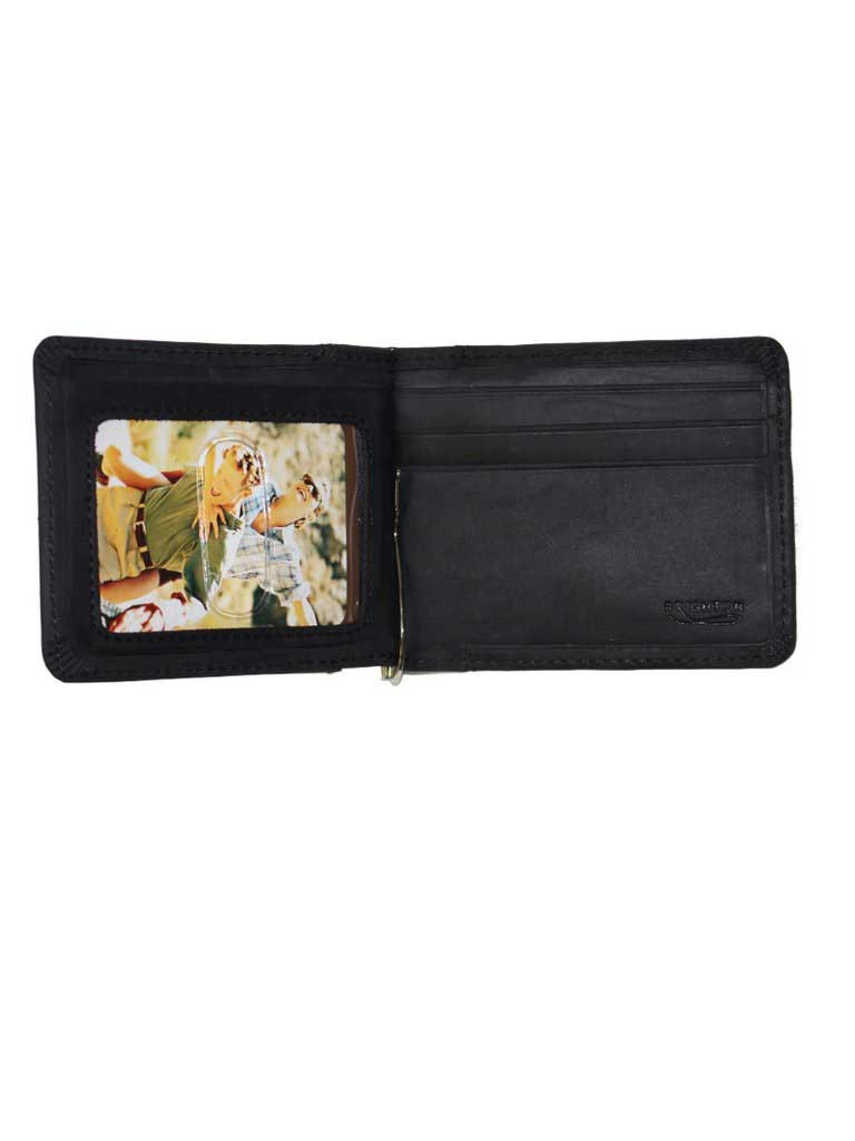 BRIGHTON VANDERBILT MONEYCLIP LEATHER WALLET BLACK E70103