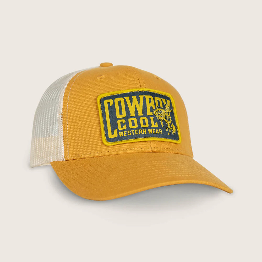 COWBOY COOL ROUGHRIDER HAT MUSTARD/CREAM H718