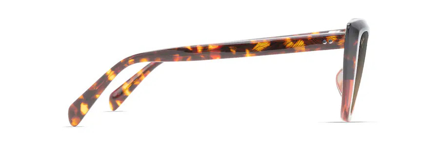MAUI JIM BLOSSOM POLARISED CAT EYE SUNGLASSES HAVANA/PEACH HS892-10