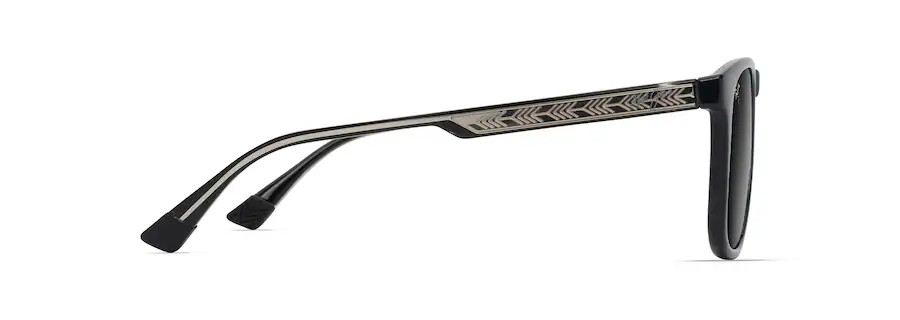 MAUI JIM KUPAA POLARIZED CLASSIC SUNGLASSES GREY/BLACK GS641-14