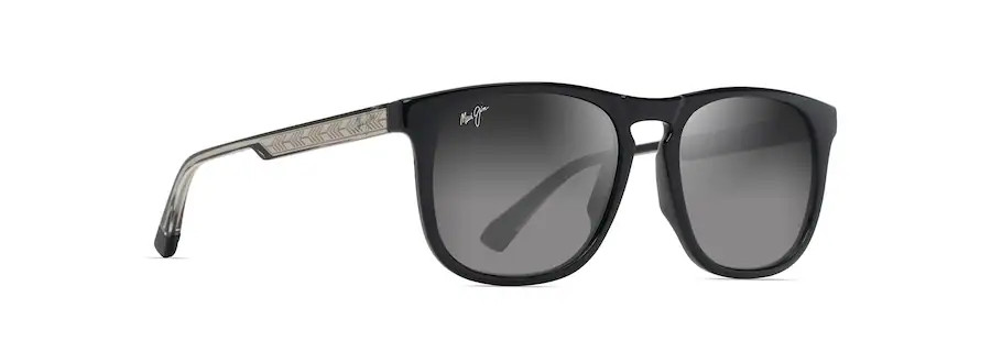 MAUI JIM KUPAA POLARIZED CLASSIC SUNGLASSES GREY/BLACK GS641-14