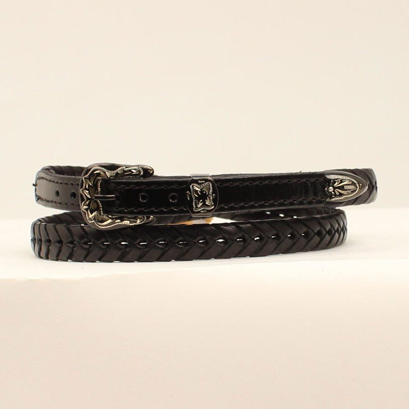 M&F TWISTER 3/8" LACED HAT BAND BLACK 0201601