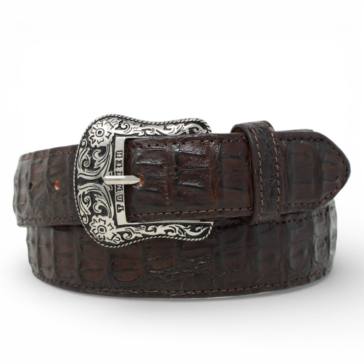 TANNER TEXAS METAL BUCKLE CAIMAN BELT TMXB100160