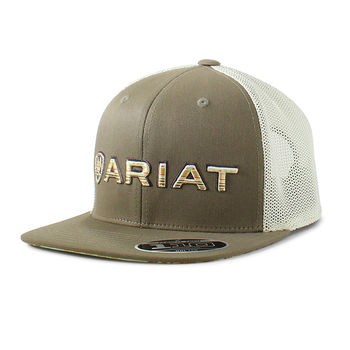 M&F ARIAT MENS FLEXFIT 110 CAP LOGO DARK GREEN A300071019