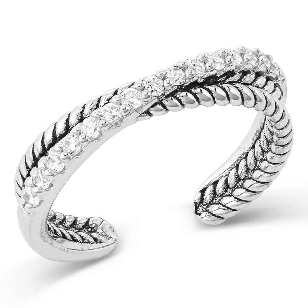 MONTANA CRYSTAL CROSSOVER OPEN RING RG5624