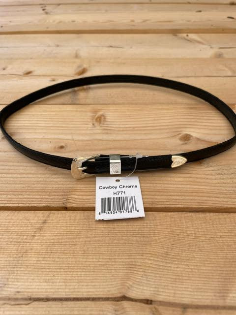 COWBOY CHROME LIZARD PRINT HAT BAND BLACK H771