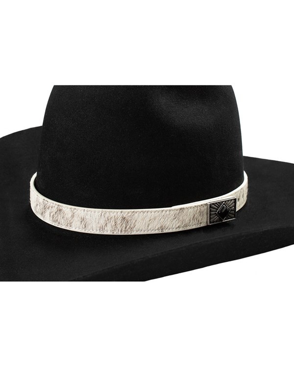M&F 3D CALF HAIR BLACK STONES HATBAND D740002562