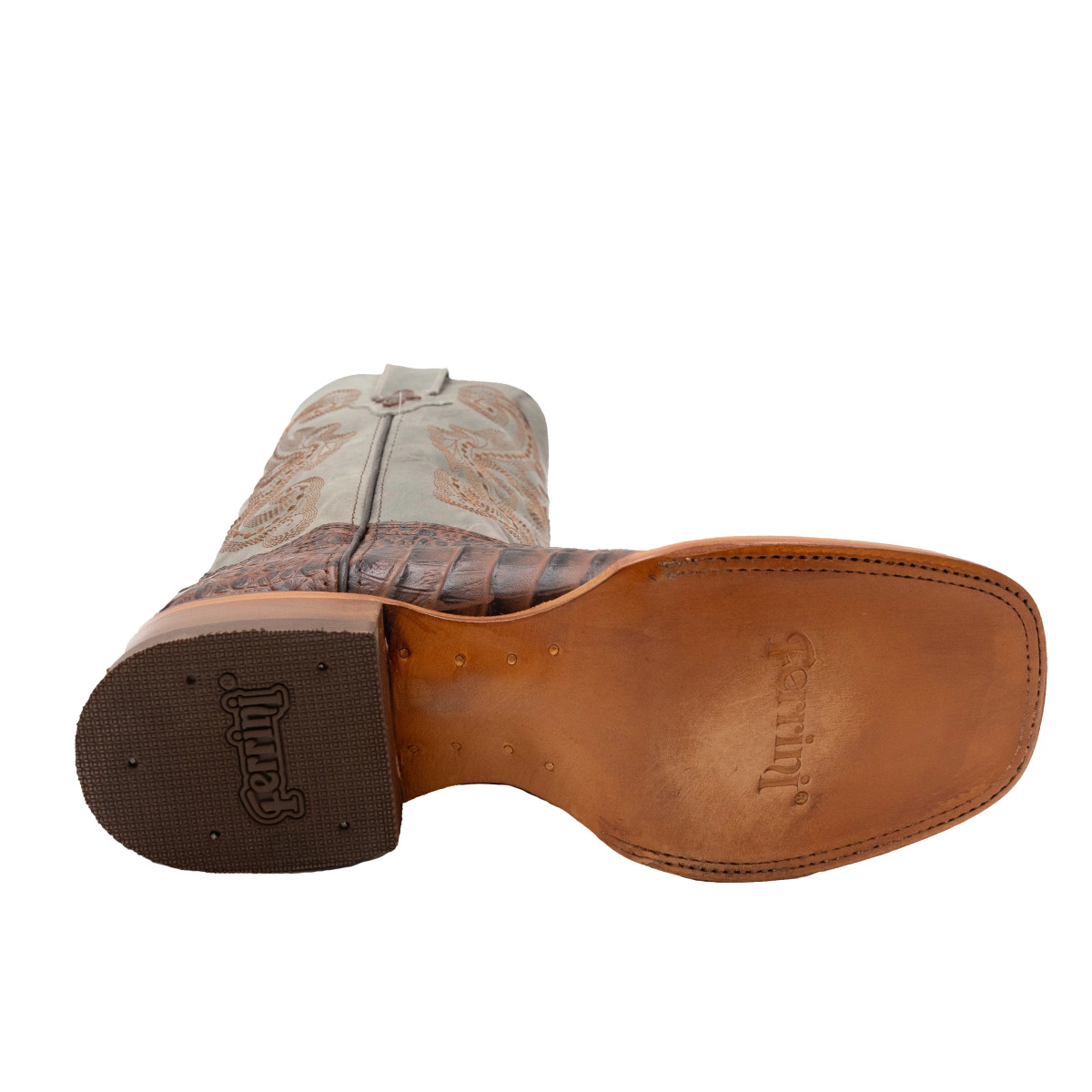 FERRINI LADIES STAMPEDE CHOCOLATE CAIMAN 9039323