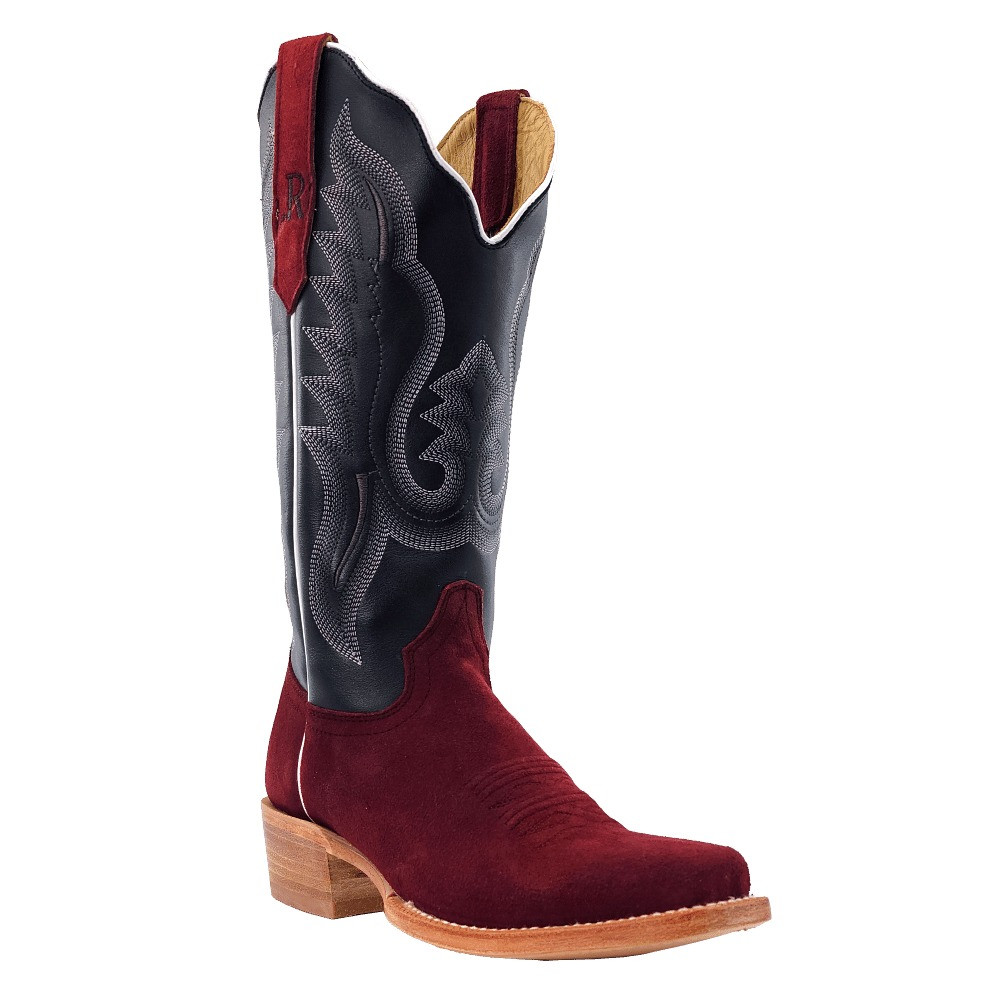 R WATSON WOMENS ROUGHOUT NARROW SQUARE 13″ RHUBARB RWL8411-1