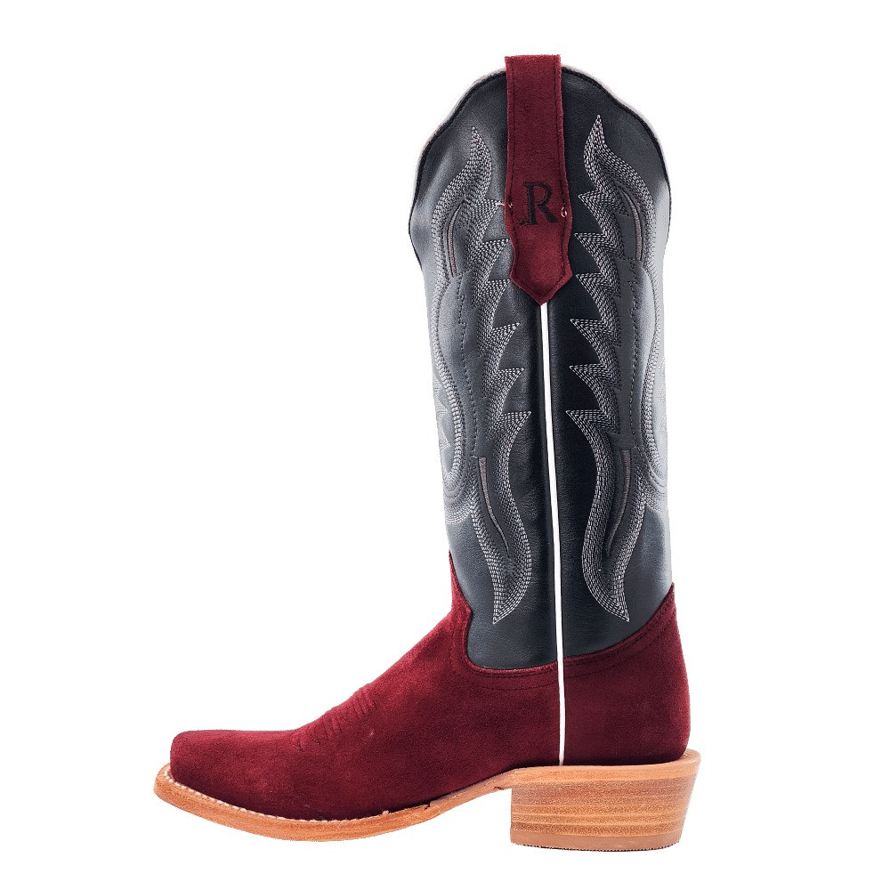 R WATSON WOMENS ROUGHOUT NARROW SQUARE 13″ RHUBARB RWL8411-1