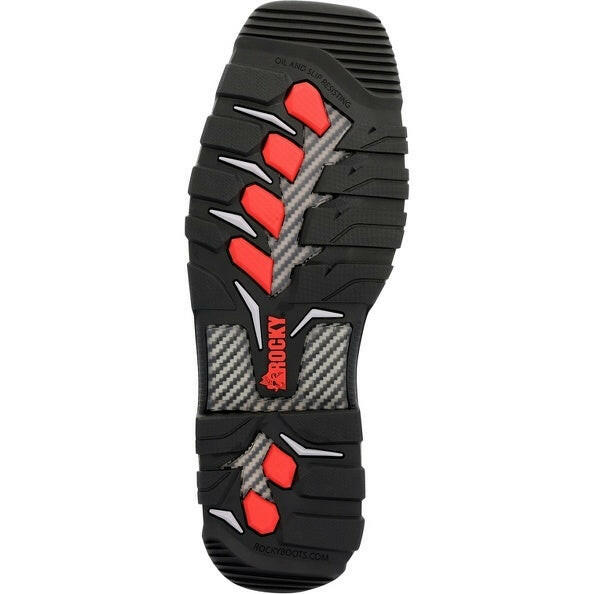 ROCKY MENS CARBON TOE PULL ON WORK BOOT BROWN RKW0375