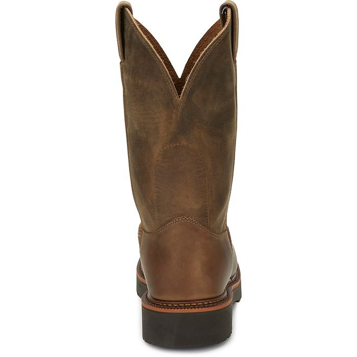 JUSTIN BLUEPRINT 11" WORK BOOT TAN GAUCHO 4440