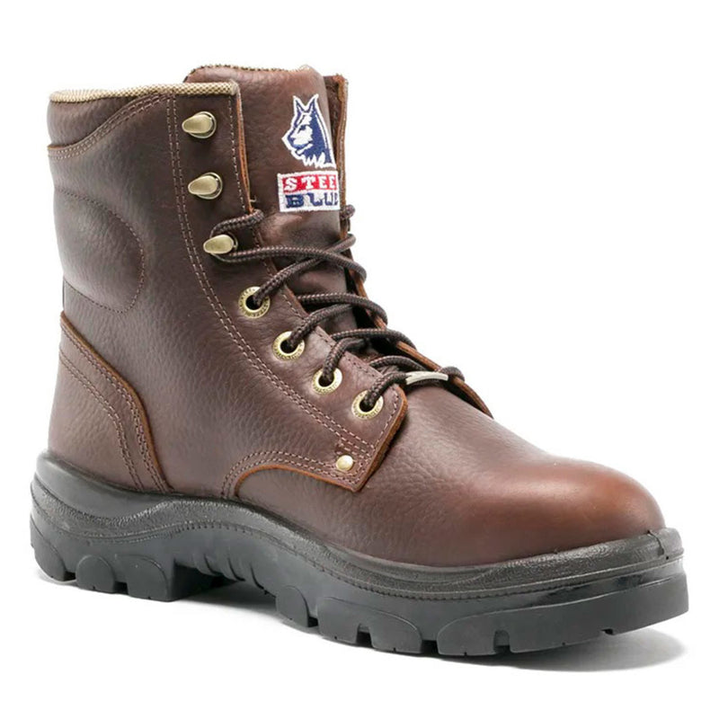 STEEL BLUE MENS ARGYLE 6" EH STEEL TOE BOOTS OAK 812952