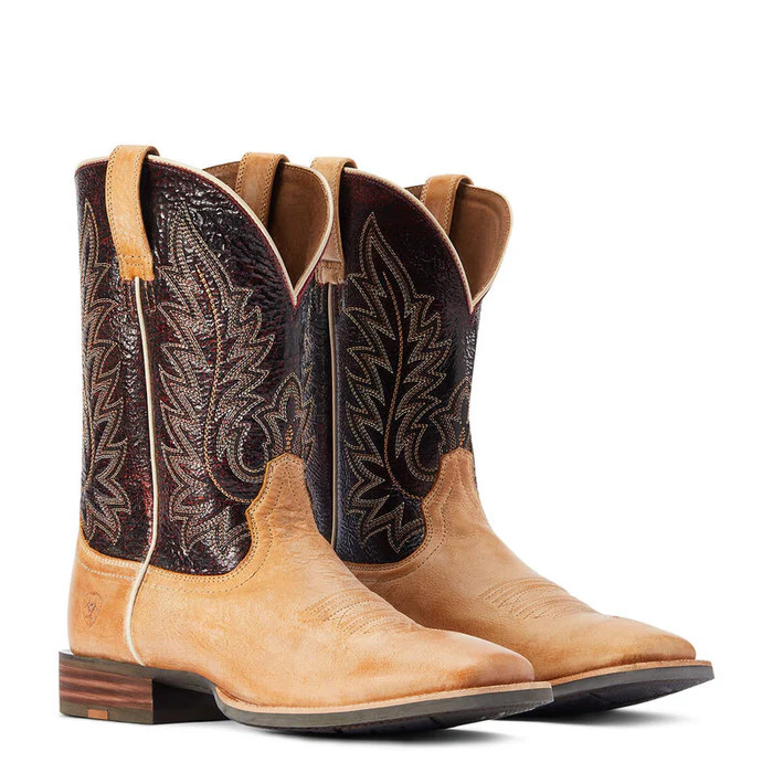 ARIAT MENS RIDIN HIGH WESTERN BOOTS DESERT TAN 10042469