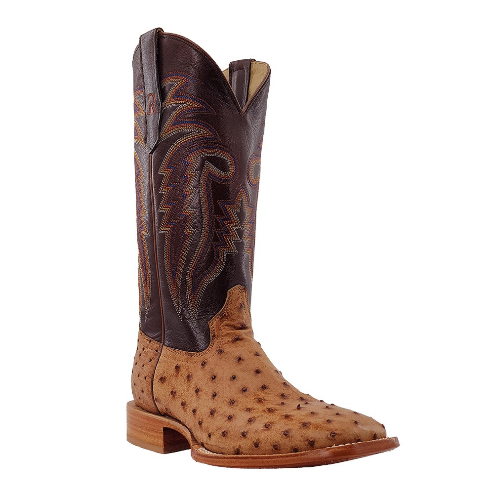 R WATSON MENS FULL QUILL WIDE SQUARE 13″ ANTIQUE SADDLE RW4603-2