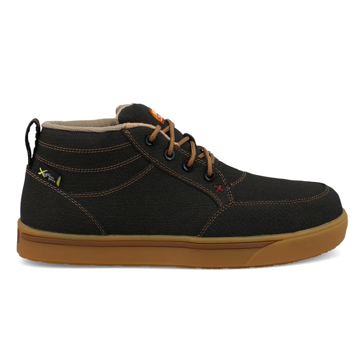 TWISTED MENS WORK KICKS CHARCOAL HIGH TOP SHOE MCANM01