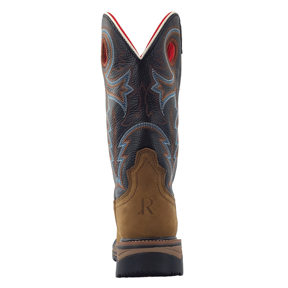 R WATSON MENS BUFFALO 12″ STEEL TOE WORK BOOT COFFEE DISTRESSED RW1012ST
