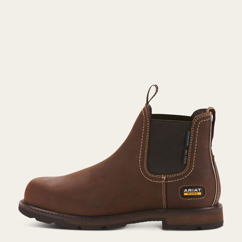 ARIAT MENS GROUNDBREAKER CHELSEA WORK BOOT 10024983