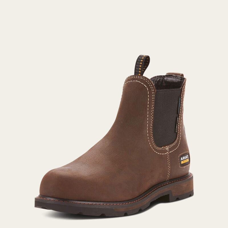 ARIAT MENS GROUNDBREAKER CHELSEA WORK BOOT 10024983