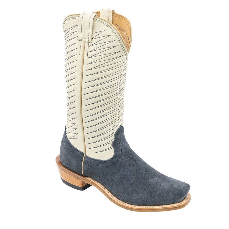 FENOGLIO NAVY ROUGHOUT W/CREAM FB29621343