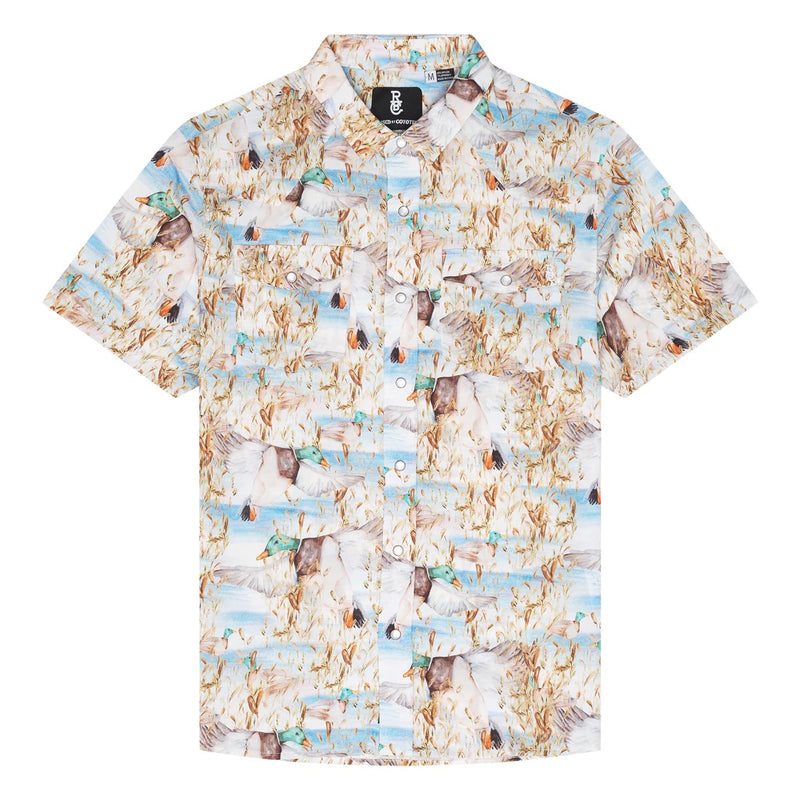 RAISED BY COYOTES MALLARD MENS PEARL SNAP