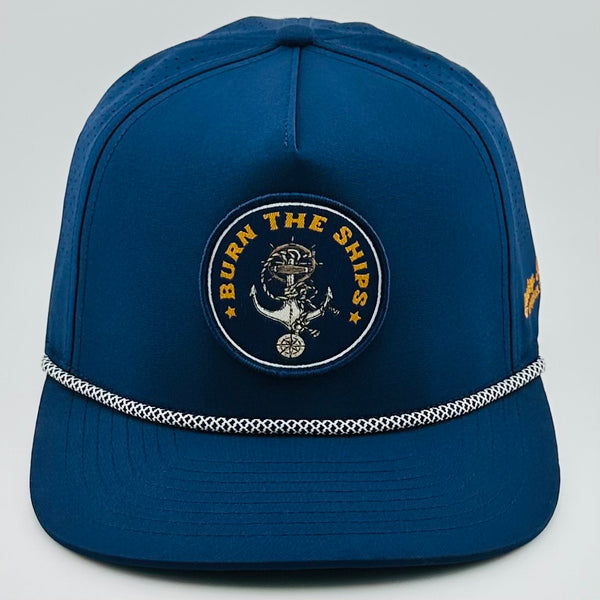 COWBOY REVOLUTION NAVY BLUE BURN THE SHIPS PERFORMANCE HAT 