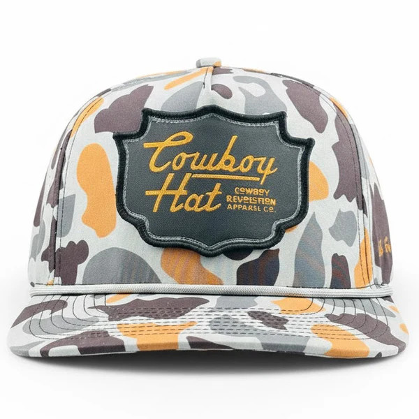 COWBOY REVOLUTION CONCRETE CAMO PATCH ROPE HAT
