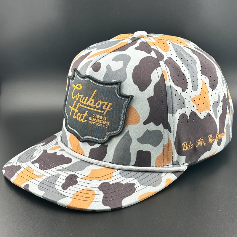 COWBOY REVOLUTION CONCRETE CAMO PATCH ROPE HAT