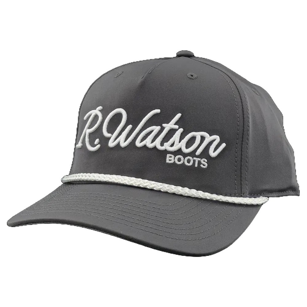 R WATSON CLASSIC ROPE RICHARDSON CAP DARK GREY/WHITE 258-CHW