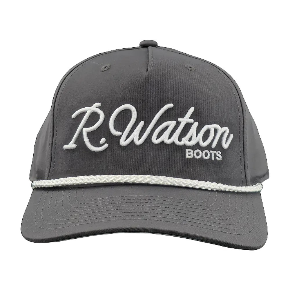 R WATSON CLASSIC ROPE RICHARDSON CAP DARK GREY/WHITE 258-CHW