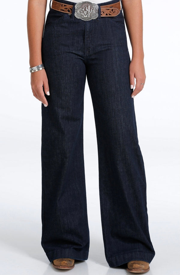 CINCH WOMENS SKYLAR WIDE LEG BLUE CB72254001