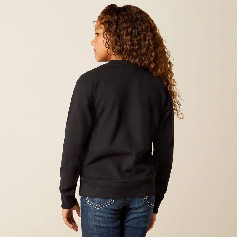 ARIAT BOOTED LOGO SWEATSHIRT BLACK 10062846