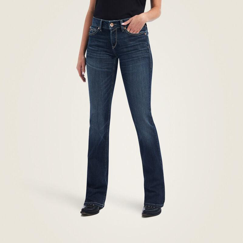 ARIAT WOMENS REAL PERFECT RISE ESTELLA BOOT CUT JEAN 10042181