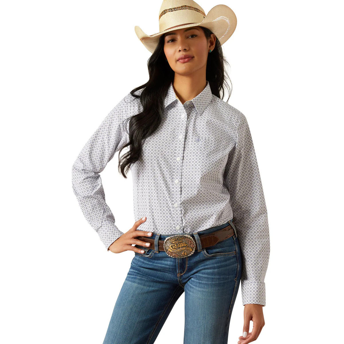 ARIAT KIRBY STRETCH SHIRT OCEAN GEO 10055270