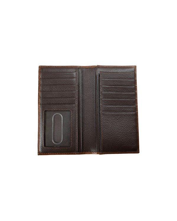 M&F 3D MENS BUCK STITCH RODEO WALLET BROWN D250017902