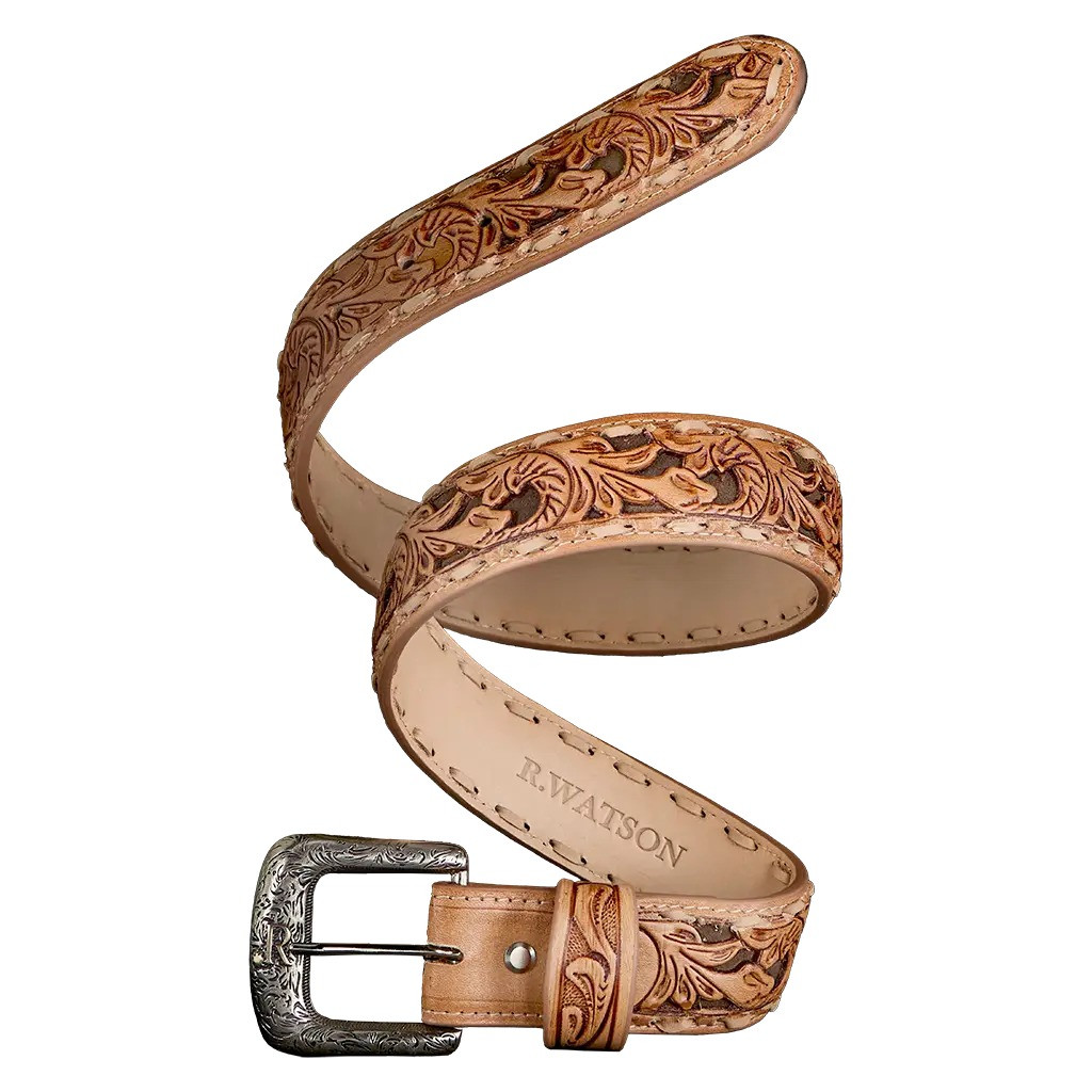 R WATSON ROUGHOUT UNDERLAY BELT CHOCOLATE RWB2352