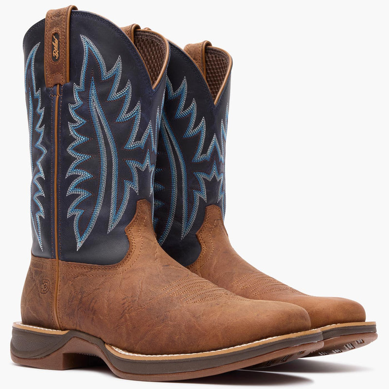 DURANGO REBEL ULTRA-LITE WESTERN BOOT COGNAC/SAPPHIRE DDB0518